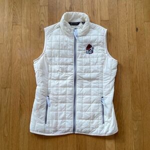 Brand New Georgia Bulldogs Cutter & Buck White Quilted Vest